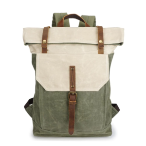 3c verdeblanco Mochila Vintage Canvas Delft